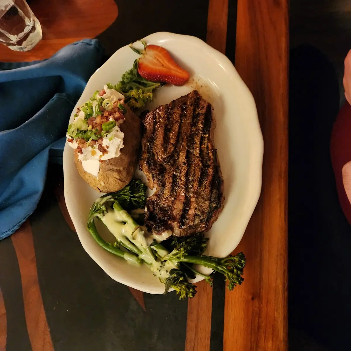 New York Steak with Baked Potato