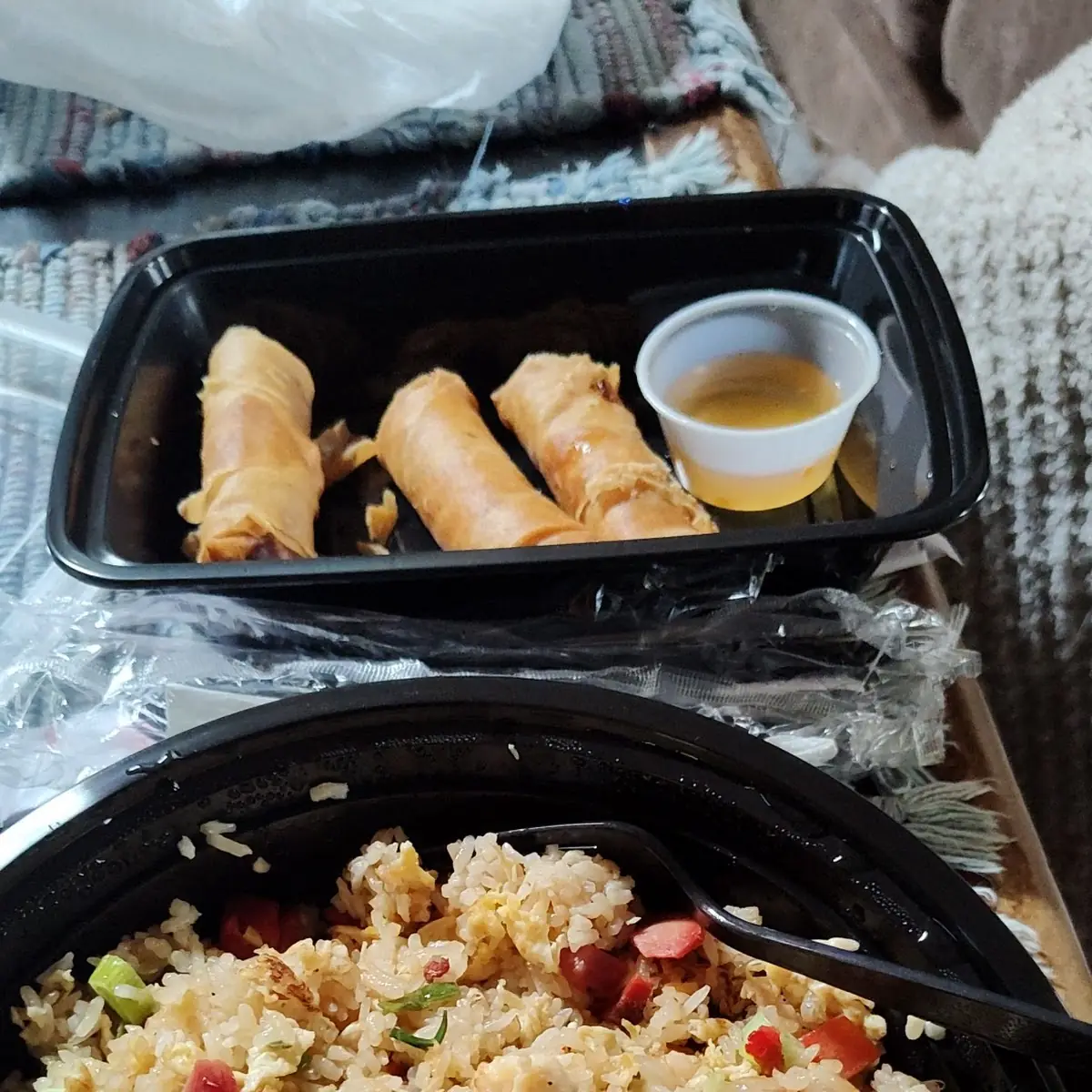 Yeung Fried Rice & Egg Rolls