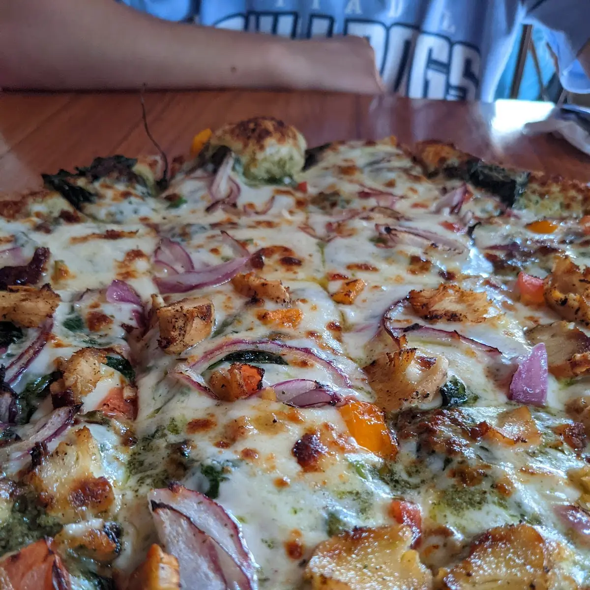 Pesto Chicken Pizza