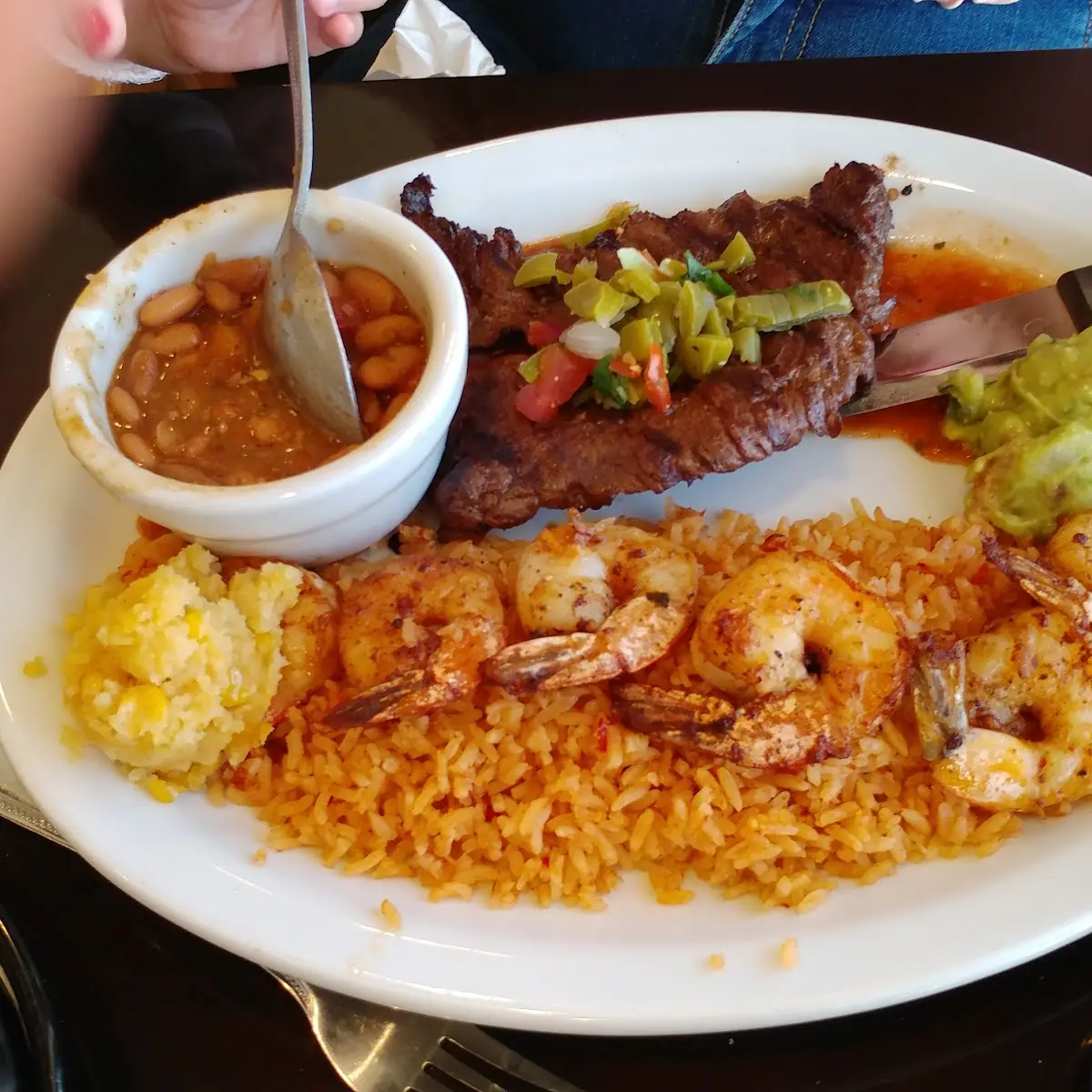 Tri Tip and Shrimp Fajitas