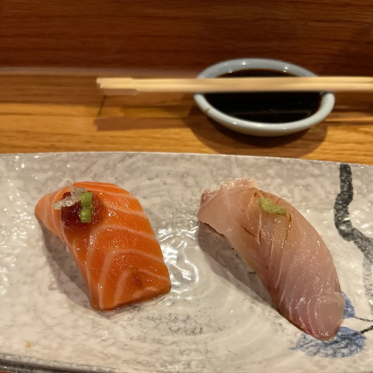 Ora King Salmon Belly Sushi
