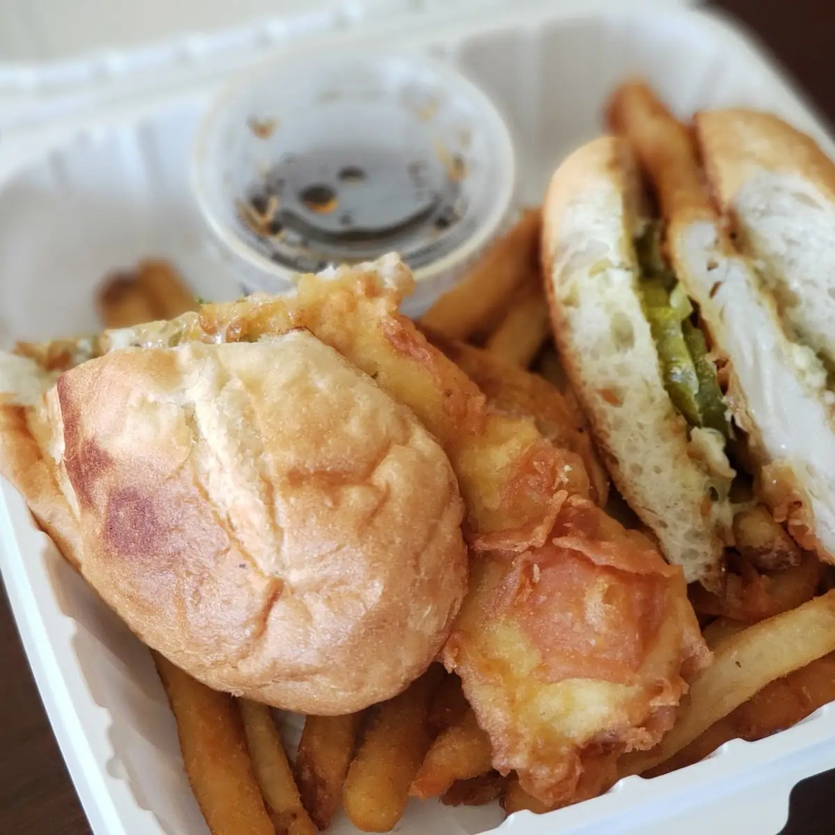 Fish Chips & Dip Sandwich