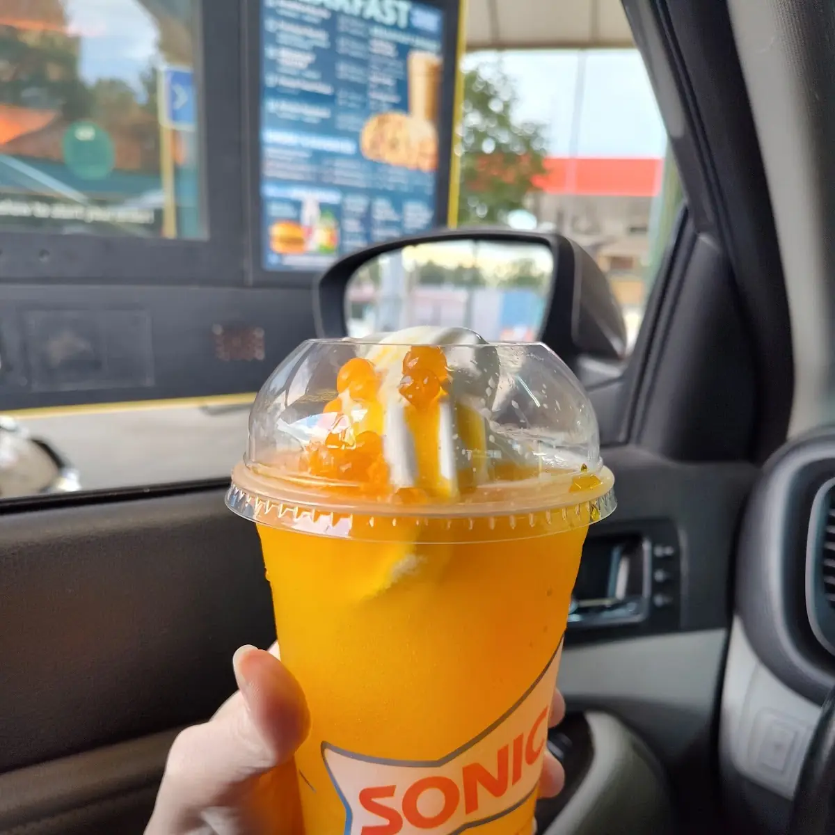 Orange Cloudsicle Slush Float