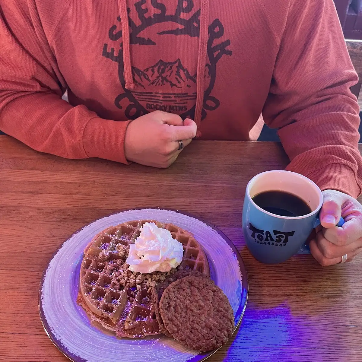 Cherry Cobbler Waffle