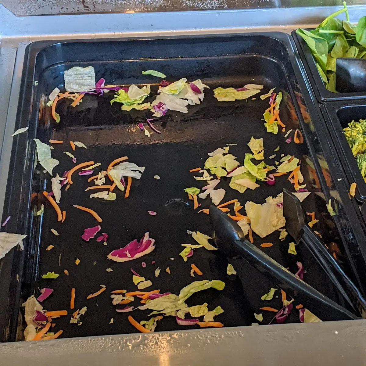 Empty Salad Bar at Lunch