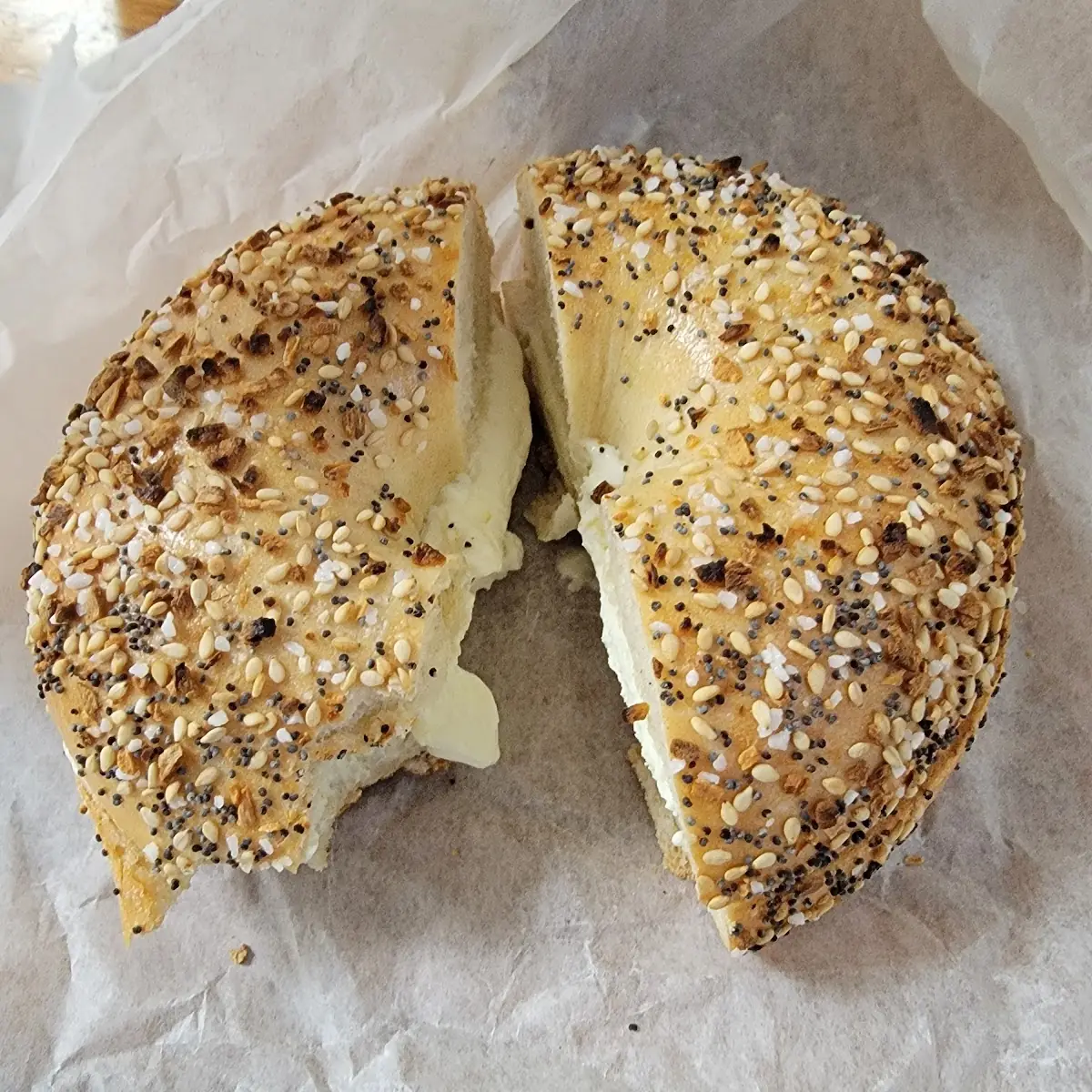 Everything Bagel with Cream Cheese