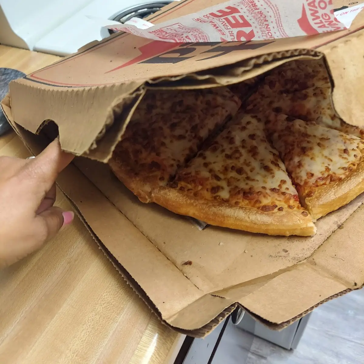 Soggy Box Pizza Hut Pizza