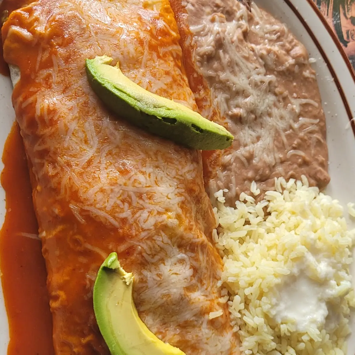 One Cheese Enchilada & One Chile Relleno