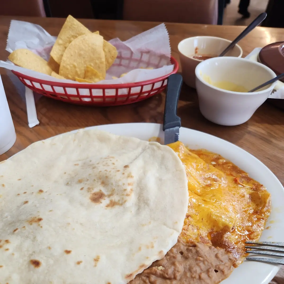 Flour Tortilla Size of Plate