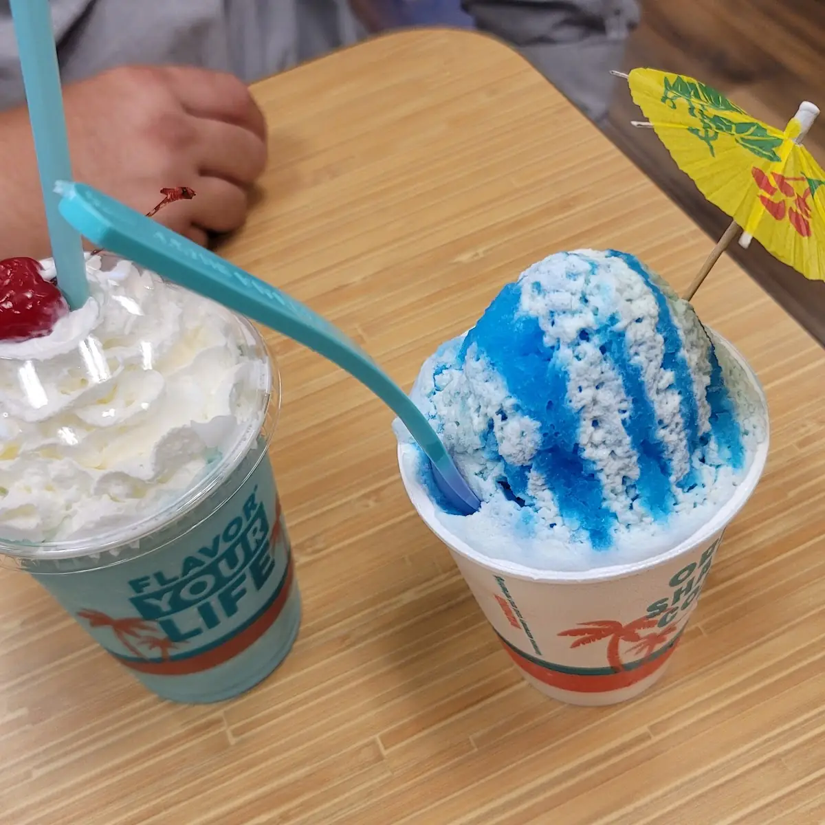 Blue Bubblegum with Strawberry Ice Cream
