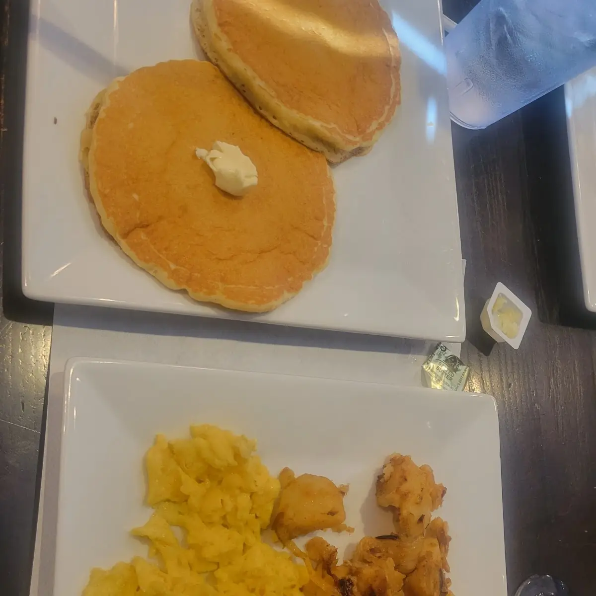 Hot Cakes Eggs and Potatoes