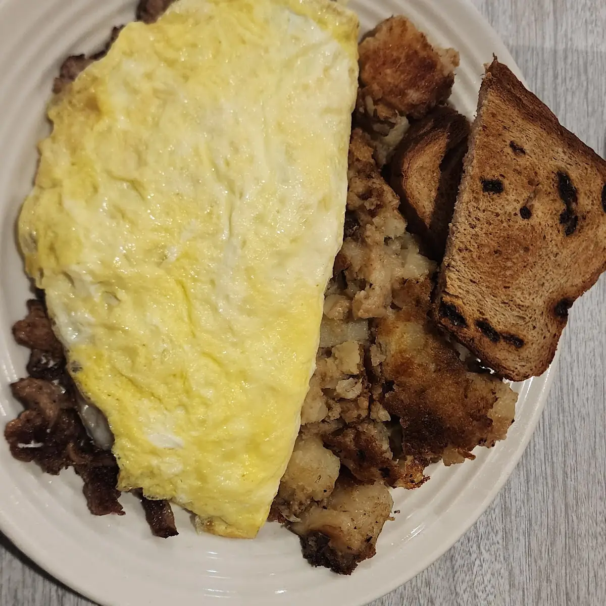 Steak and Cheese Omelet Special