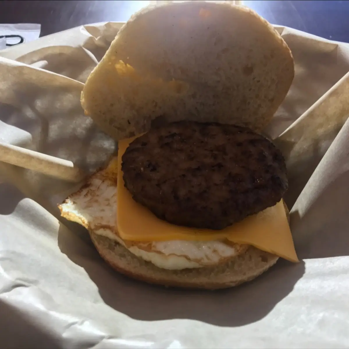 Sausage Egg and Cheese Bagel