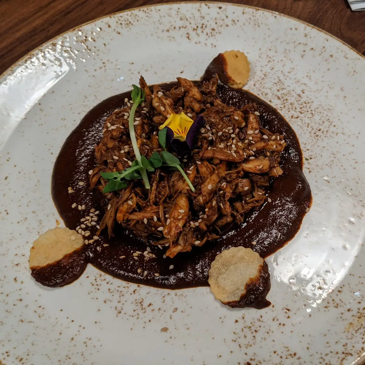 Coliflor Con Mole Poblano