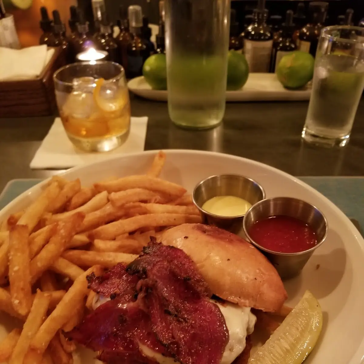 Burger and Fries