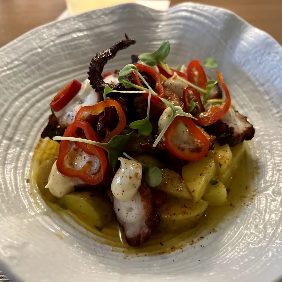 Octopus Salad with Mango and Chili