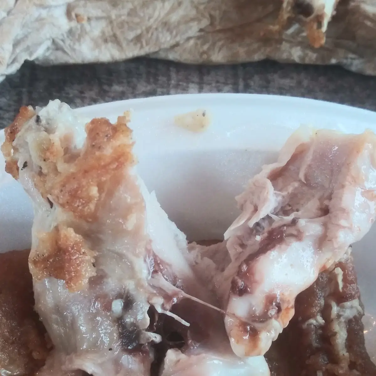 Not Quite Fully Cooked Chicken Thigh