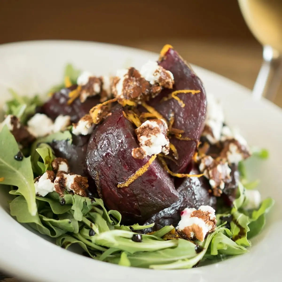 Warm Roasted Beet & Goat Cheese