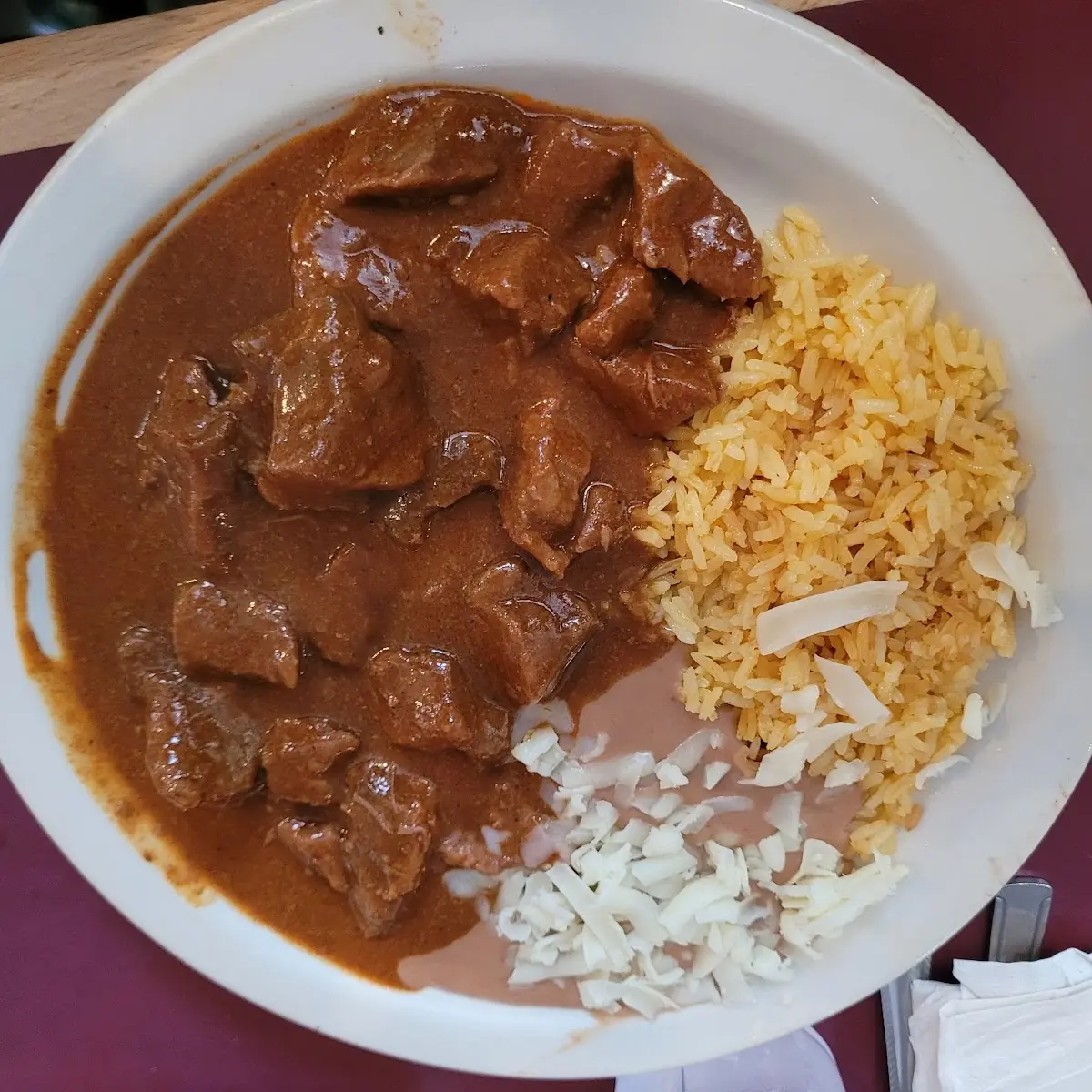 Chile Colorado Rice & Beans