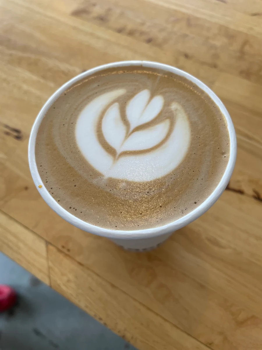 Warm Latte with Milk Foam