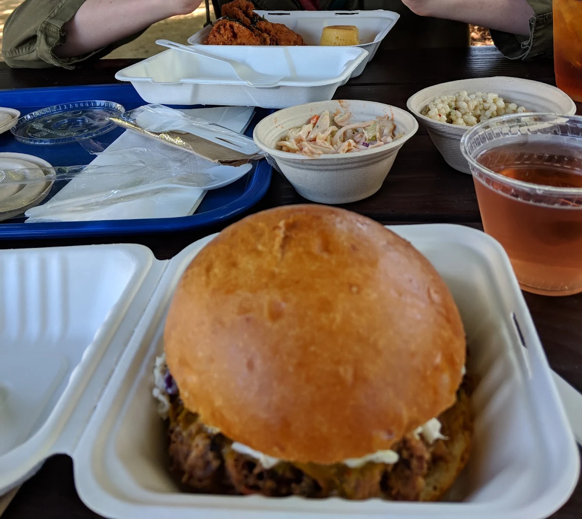 Pulled Pork Sandwich Buttermilk Fried Chicken Rose