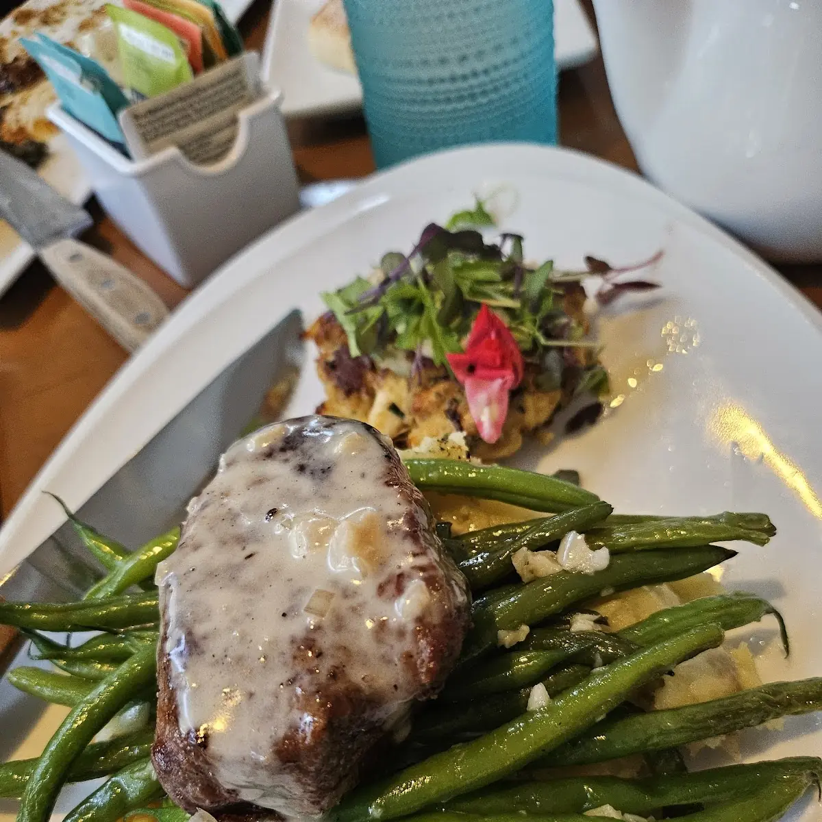 Filet Mignon and Crab Cakes