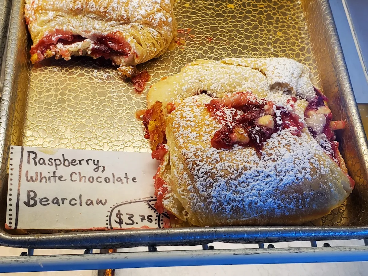 Raspberry White Chocolate Bearclaw