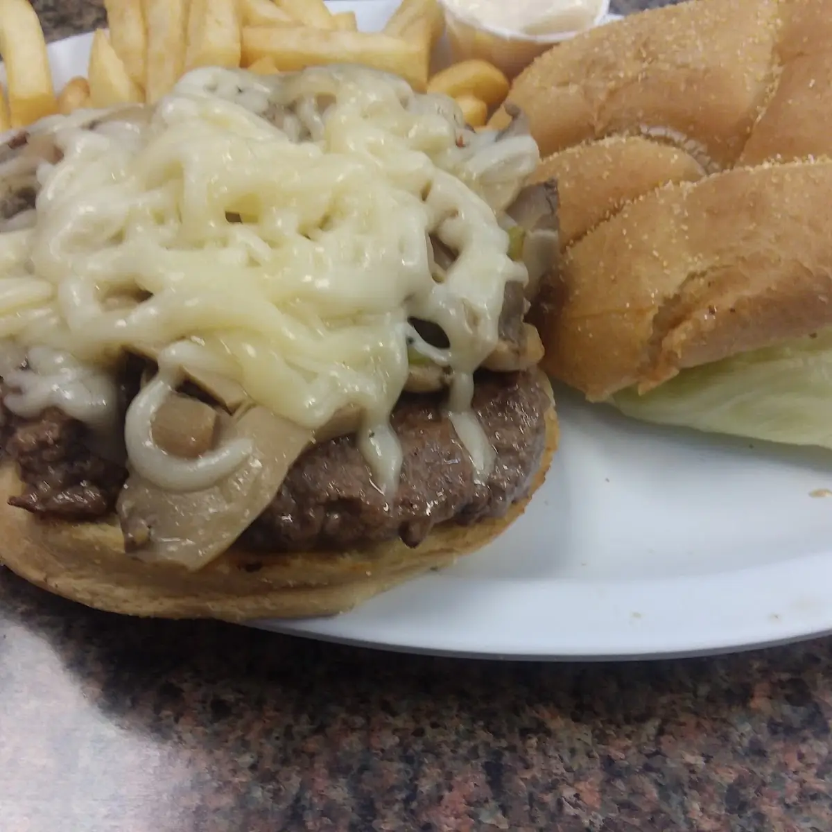 Mushroom Swiss Burger