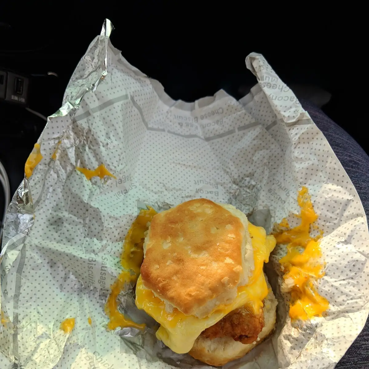 Chicken Egg and Cheese Sandwich