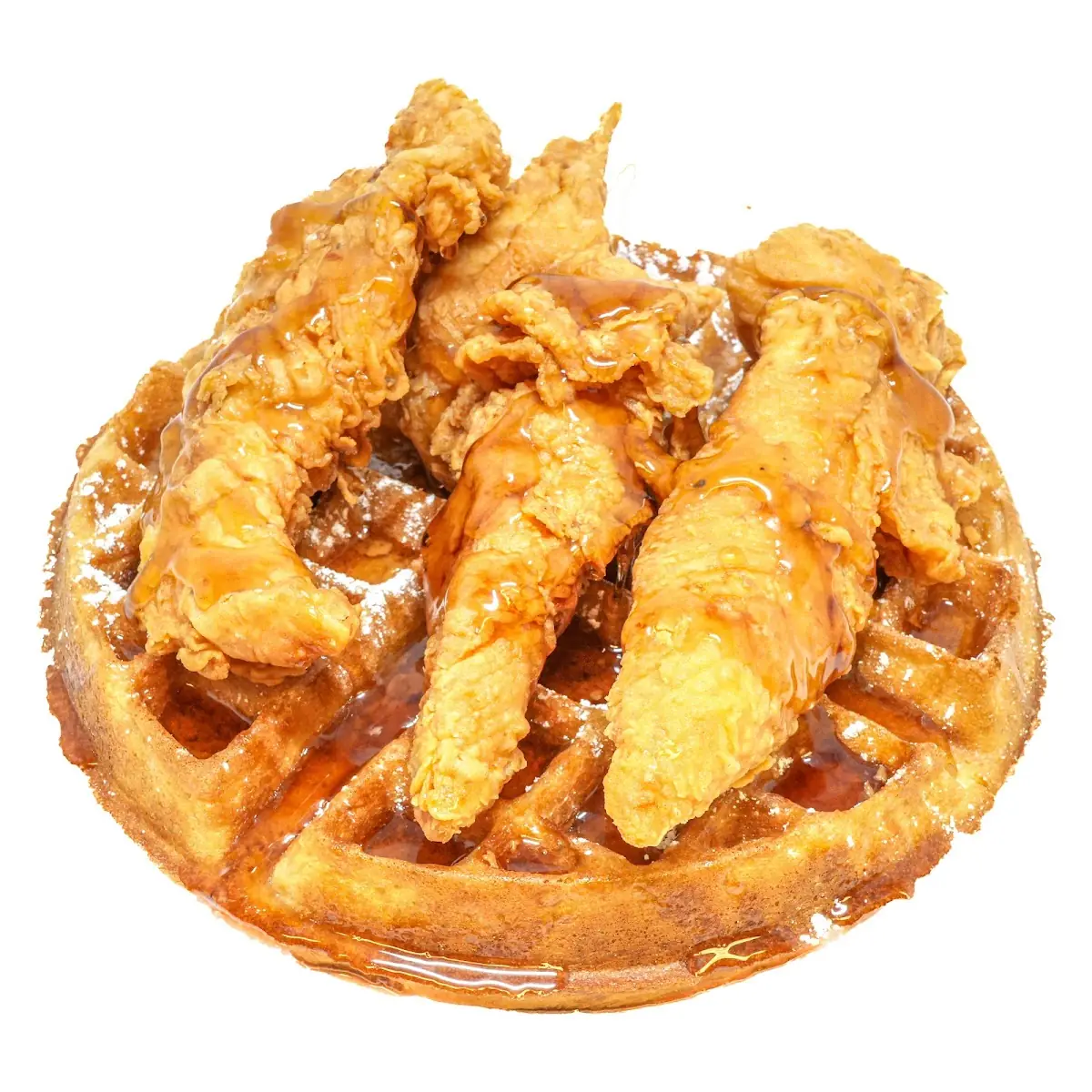 Chicken Strip N Waffle Sandwich