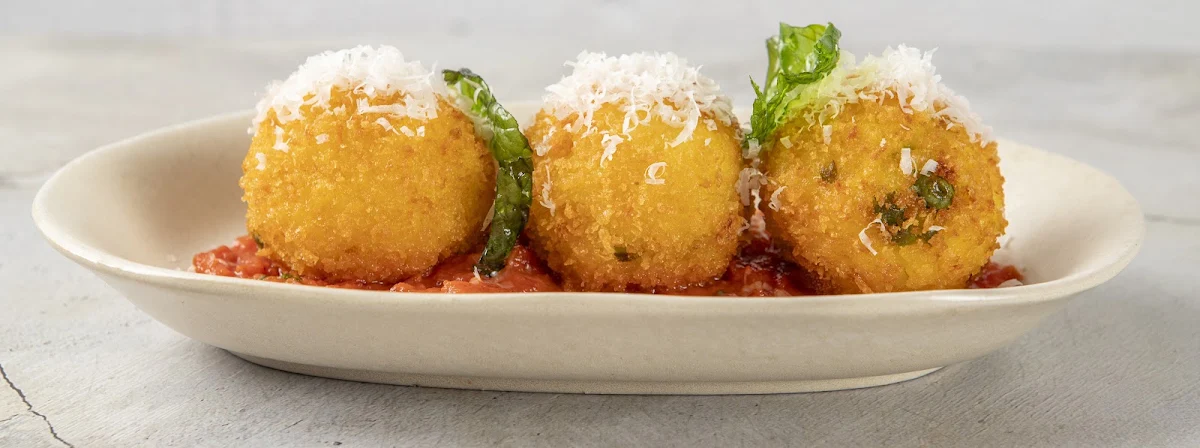Saffron Arancini, Armonia Pasta Bar