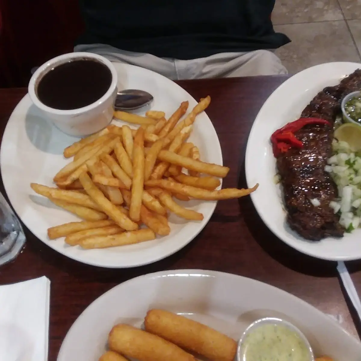 Flat Iron Steak and Black Beans