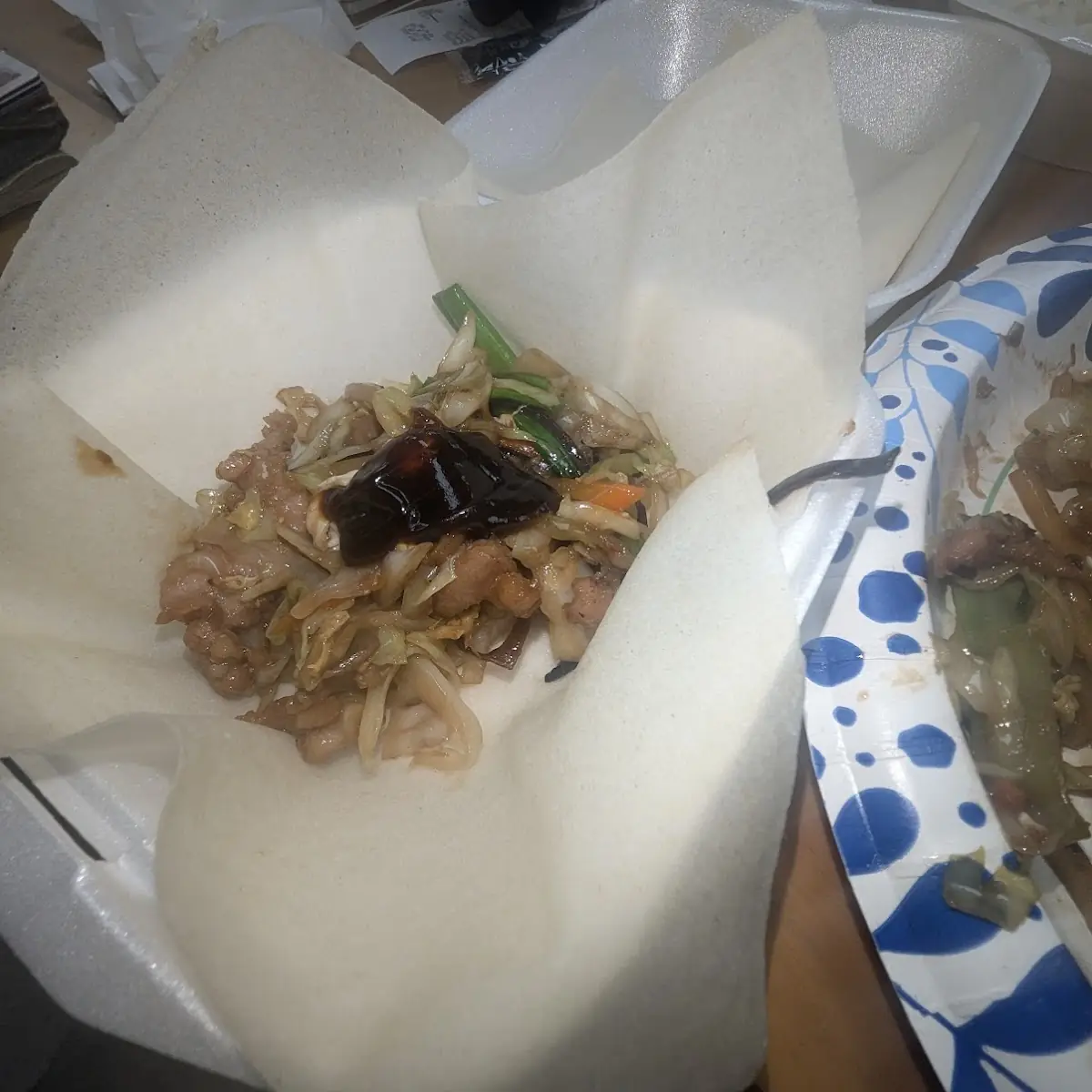 Moo Shu Pork Rice Patty