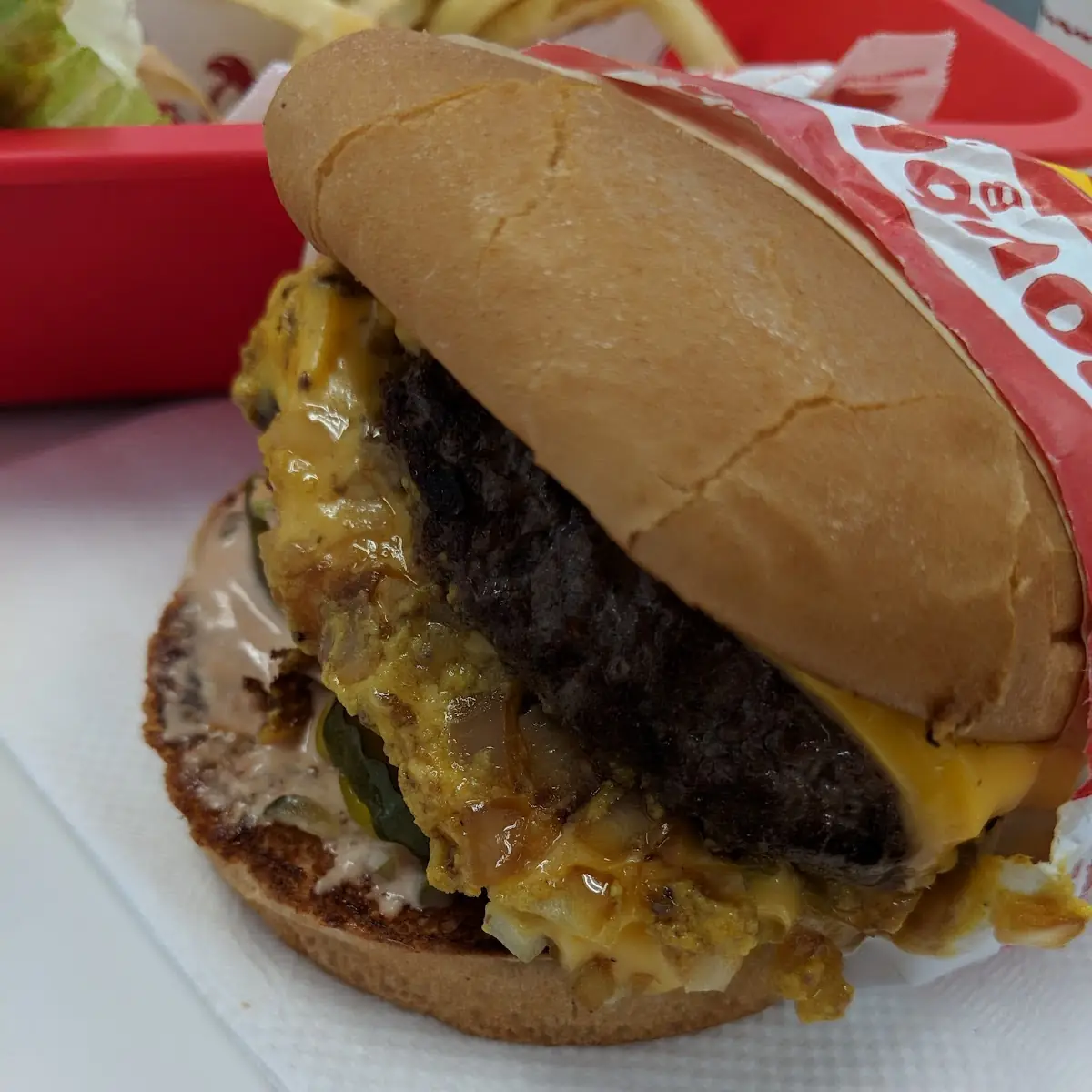 dbl-dbl with Grilled Onions