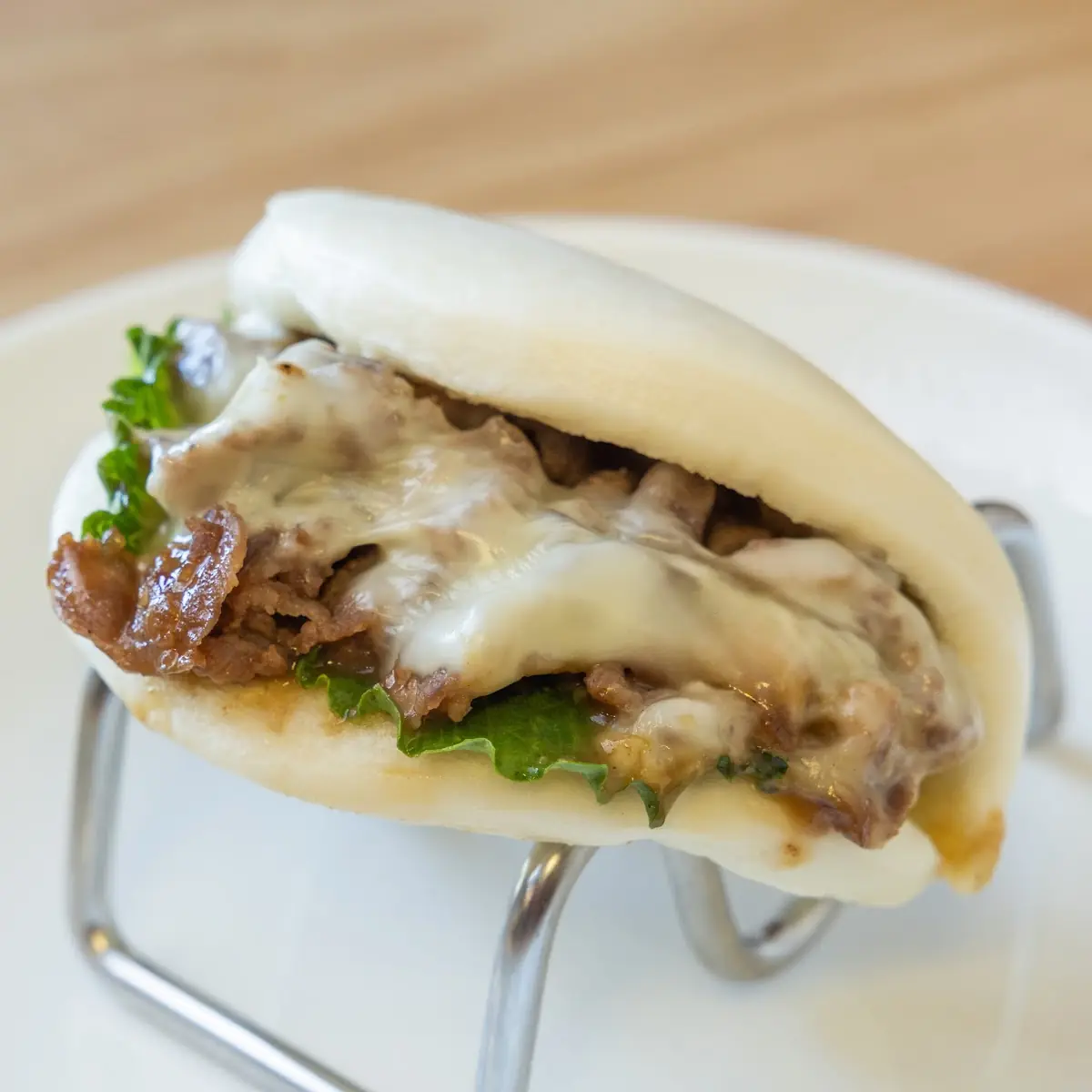 Cheesy Beef Bulgogi Bao Bun