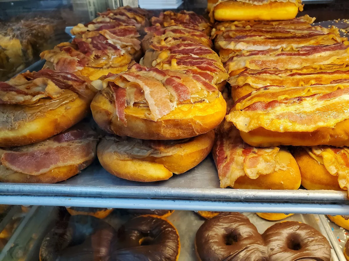 Bacon and Maple Frosted Cinnamon Roll