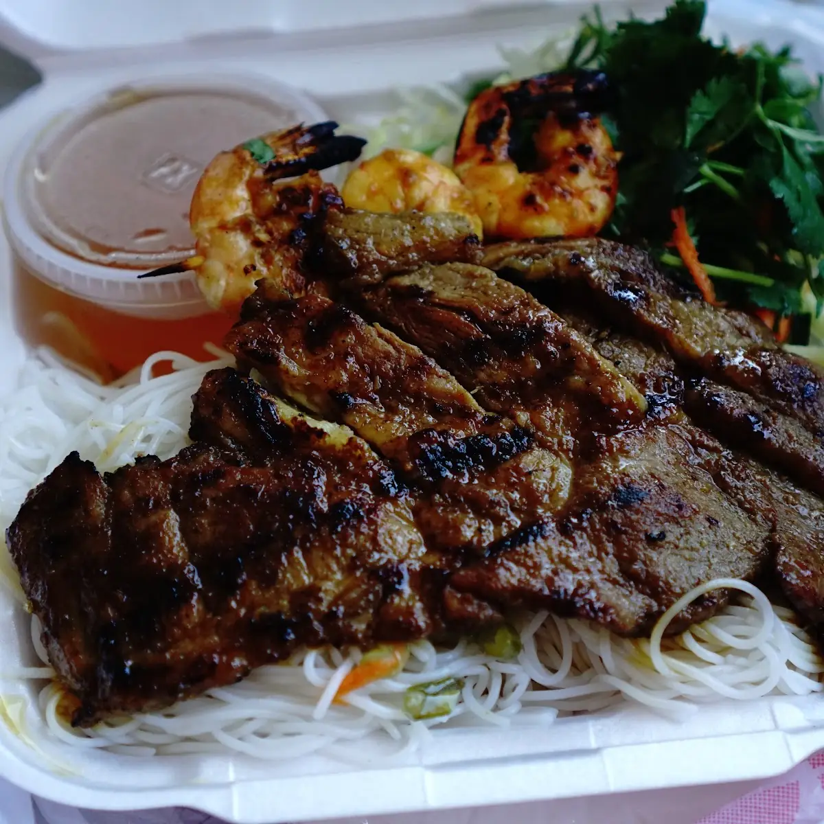 Grilled Beef Trio Vermicelli