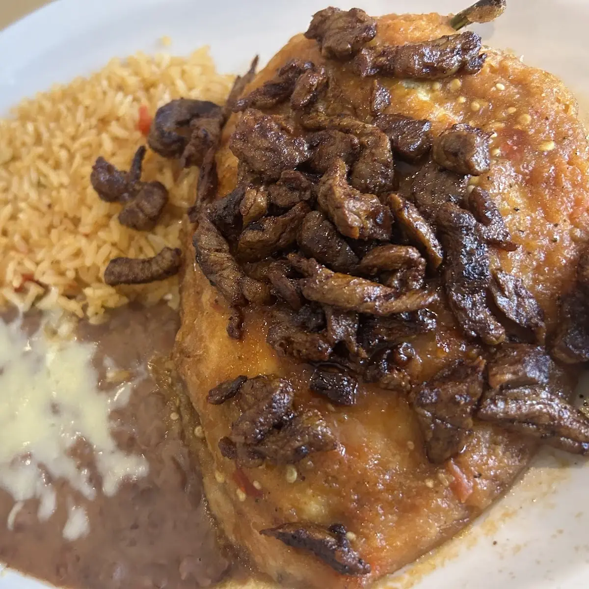 Chile Relleno 1 Enchilada Rice