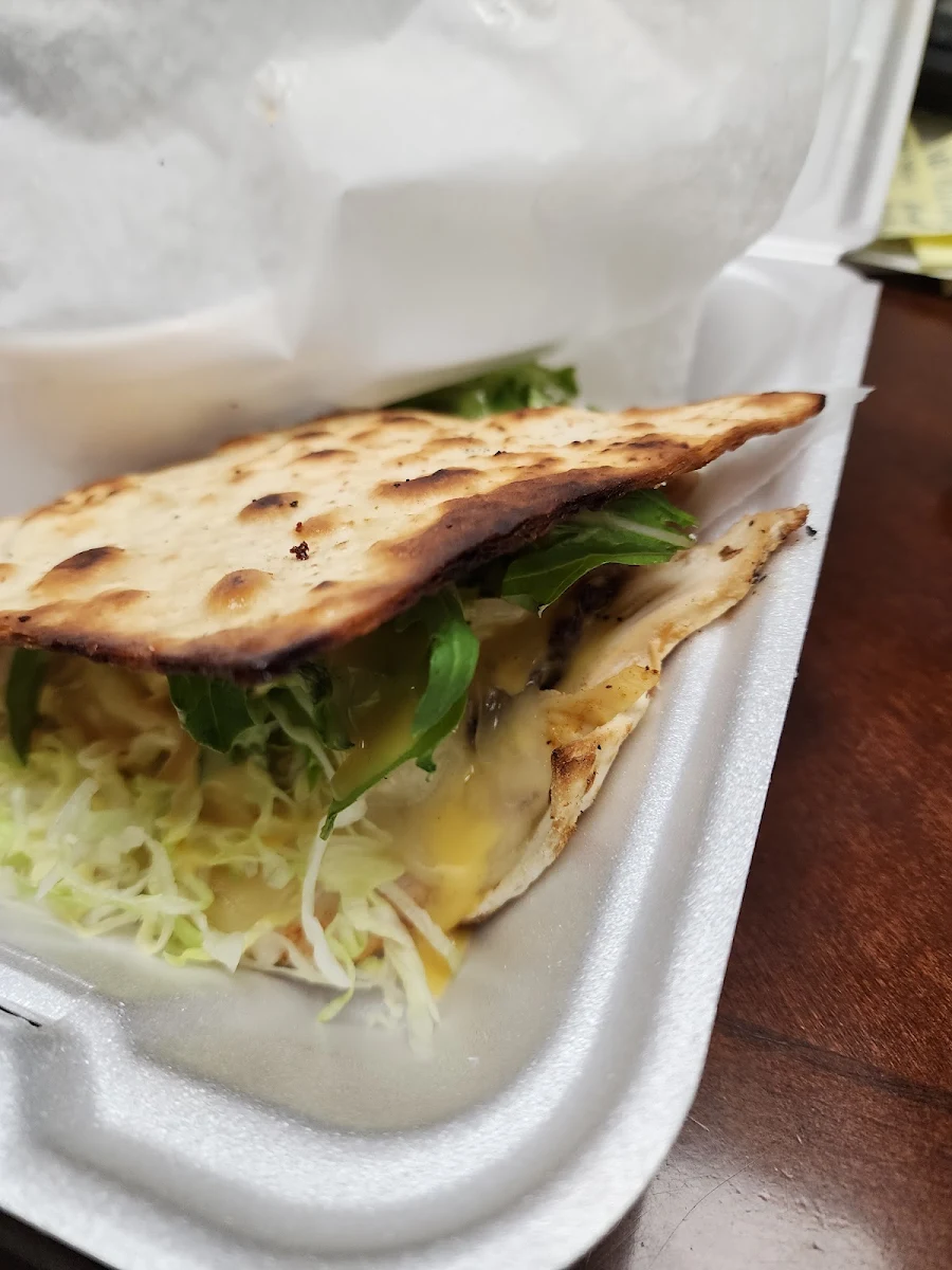 Grilled Chicken on Flat Bread