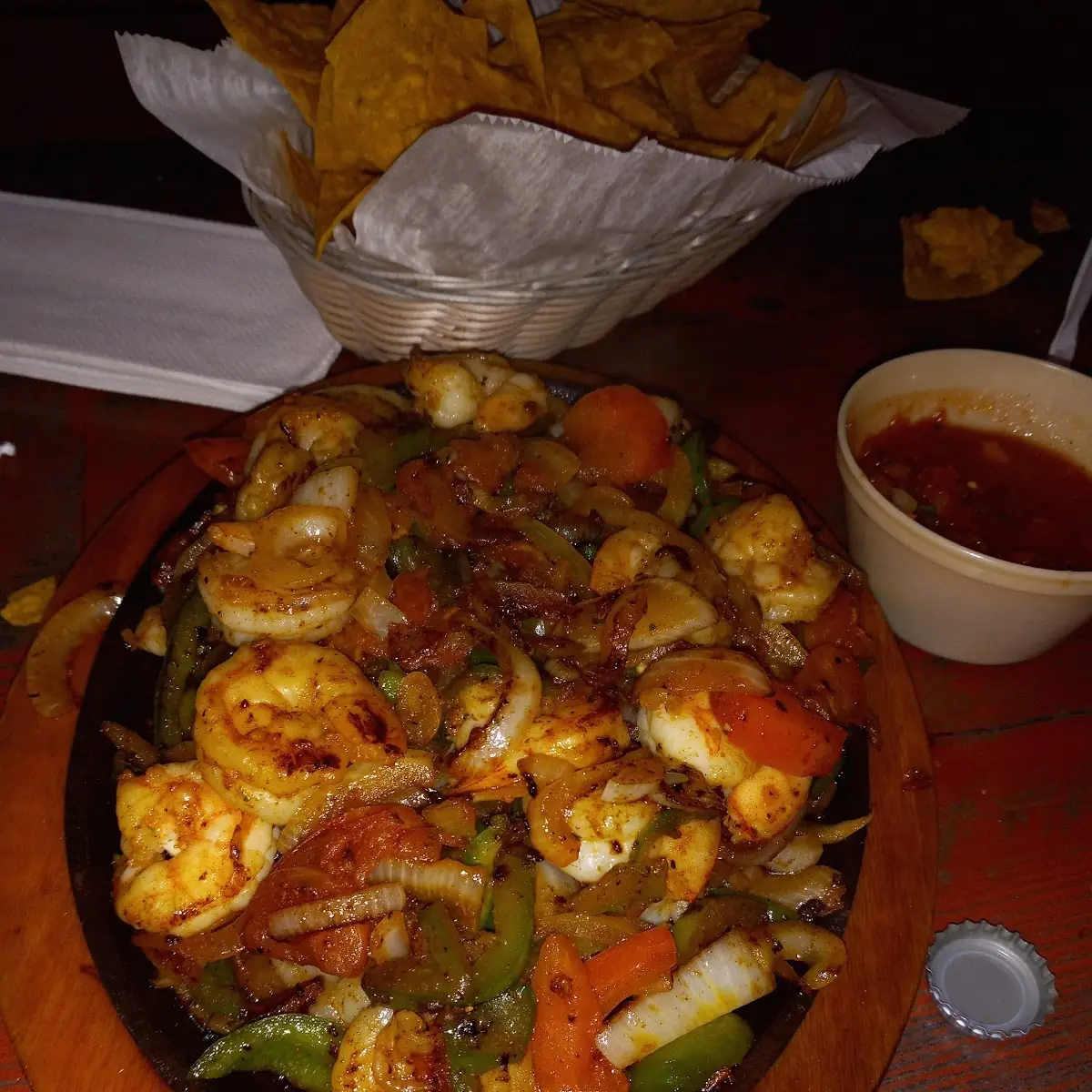Sizzling Shrimp Fajitas