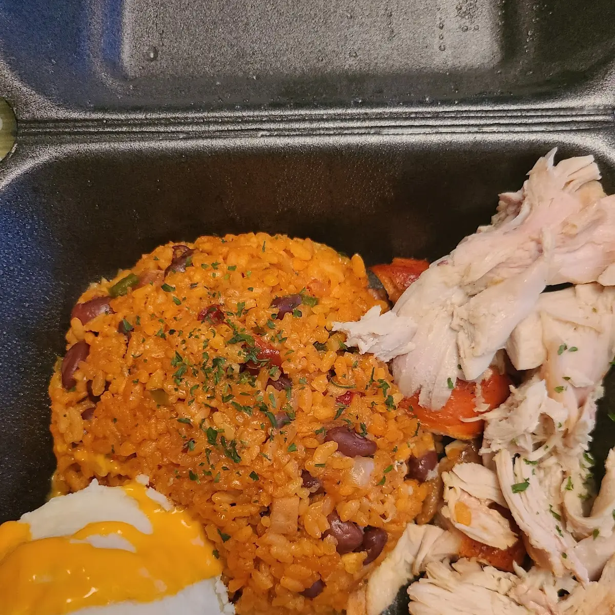 Arroz Mamposteado Pavo Asado Papa Majada