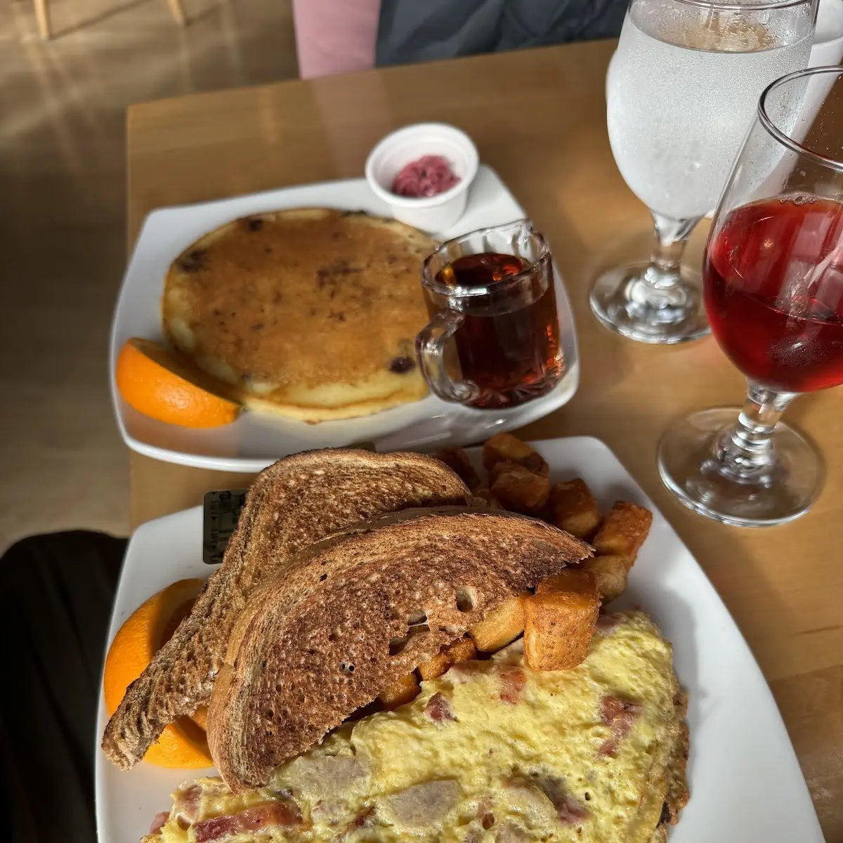 Single Blueberry Pancake