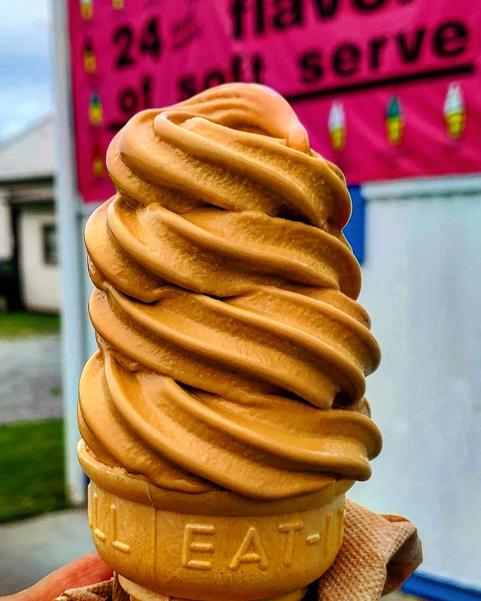 German Chocolate Cake Soft Serve Ice Cream
