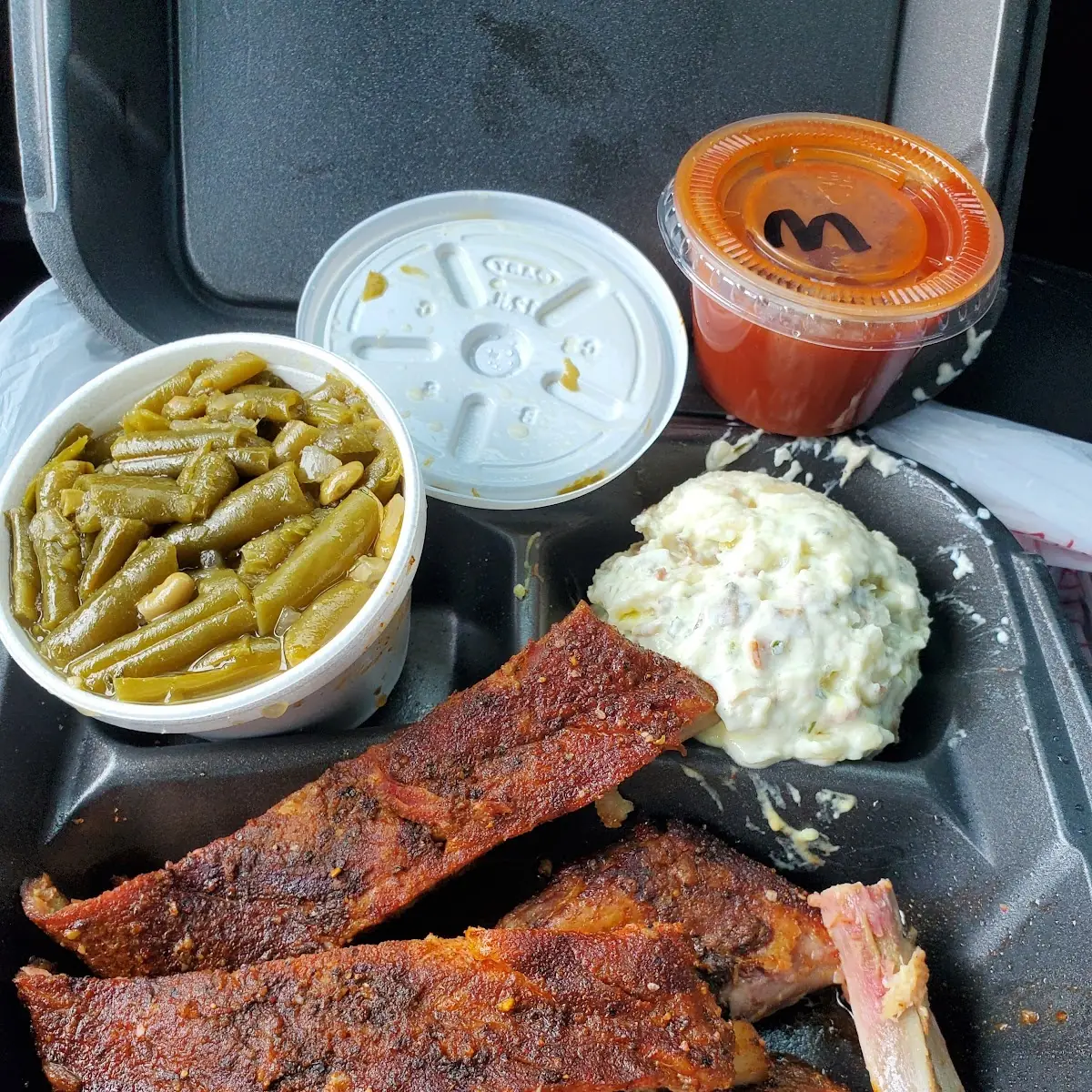 Half Rack Rib Plate w 2 Sides