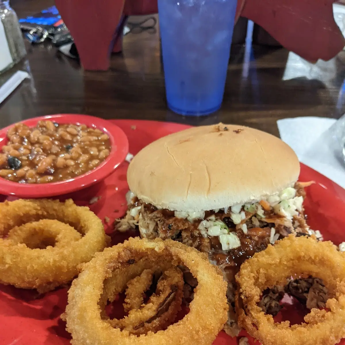 Onion Rings and Beans