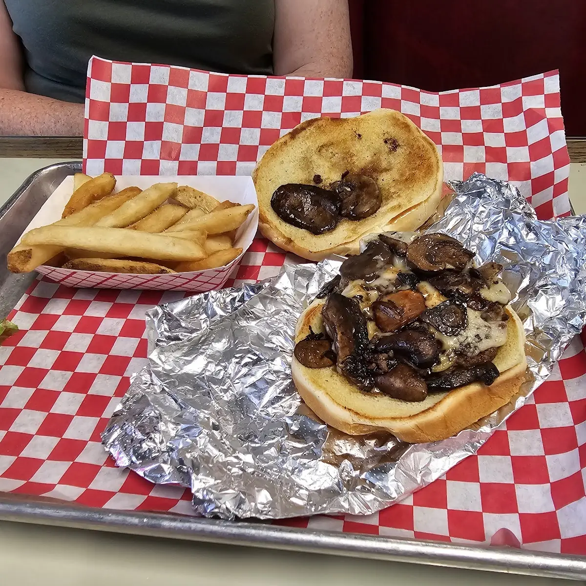 Mushroom Swiss Burger