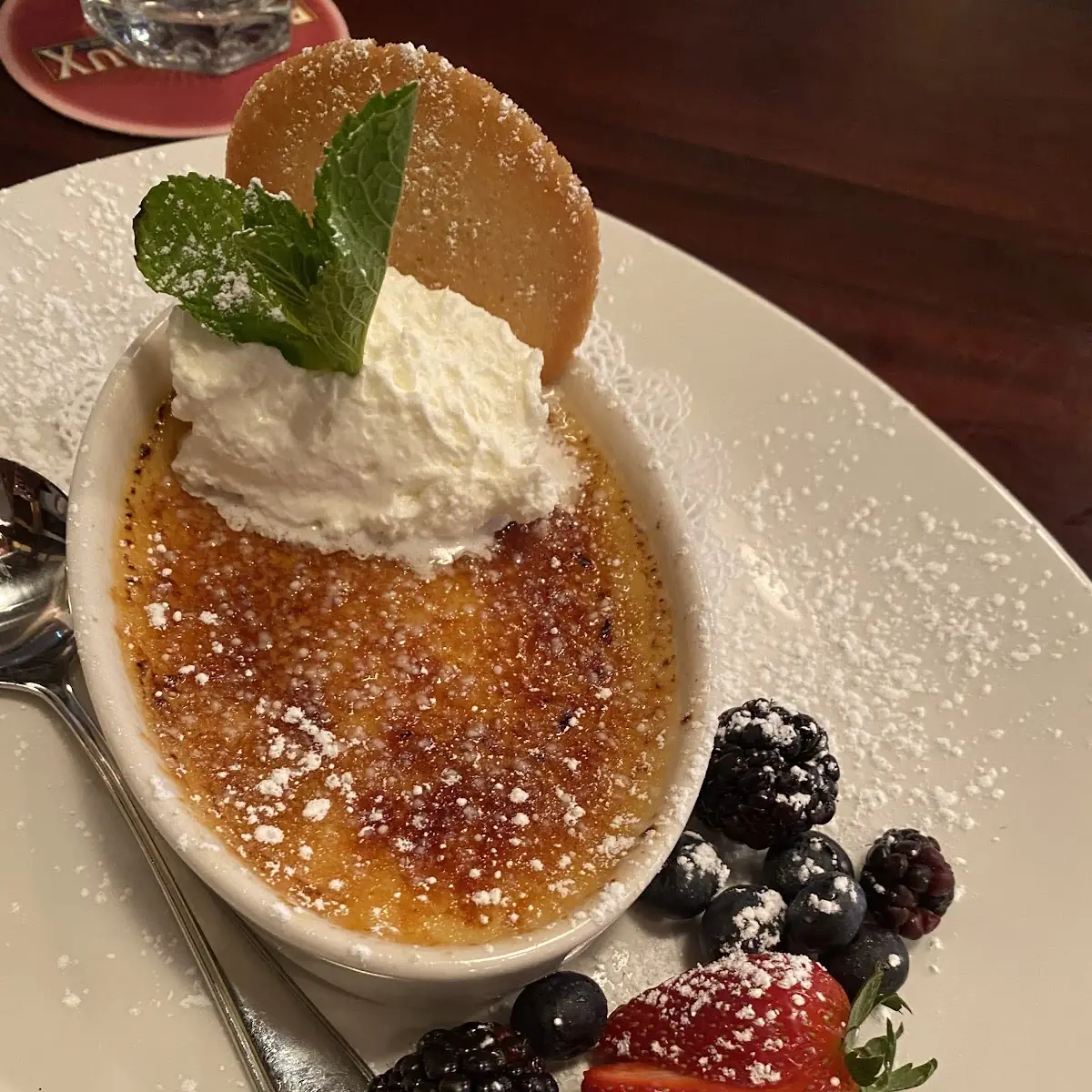Crème Brulée with Fresh Fruit