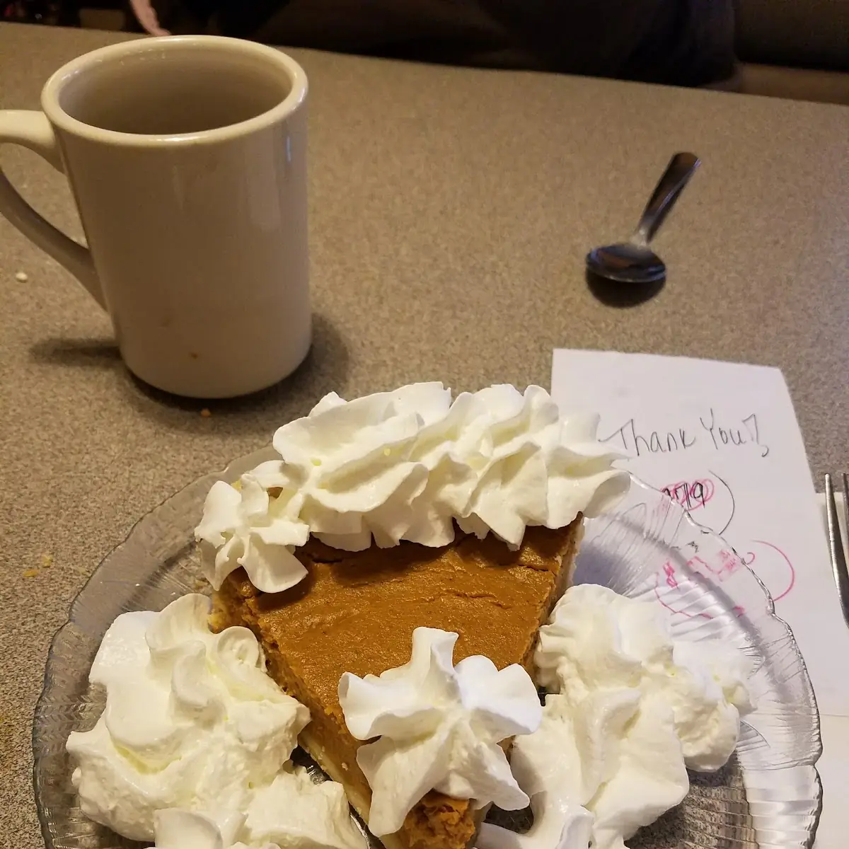 Pumpkin Pie with Whip