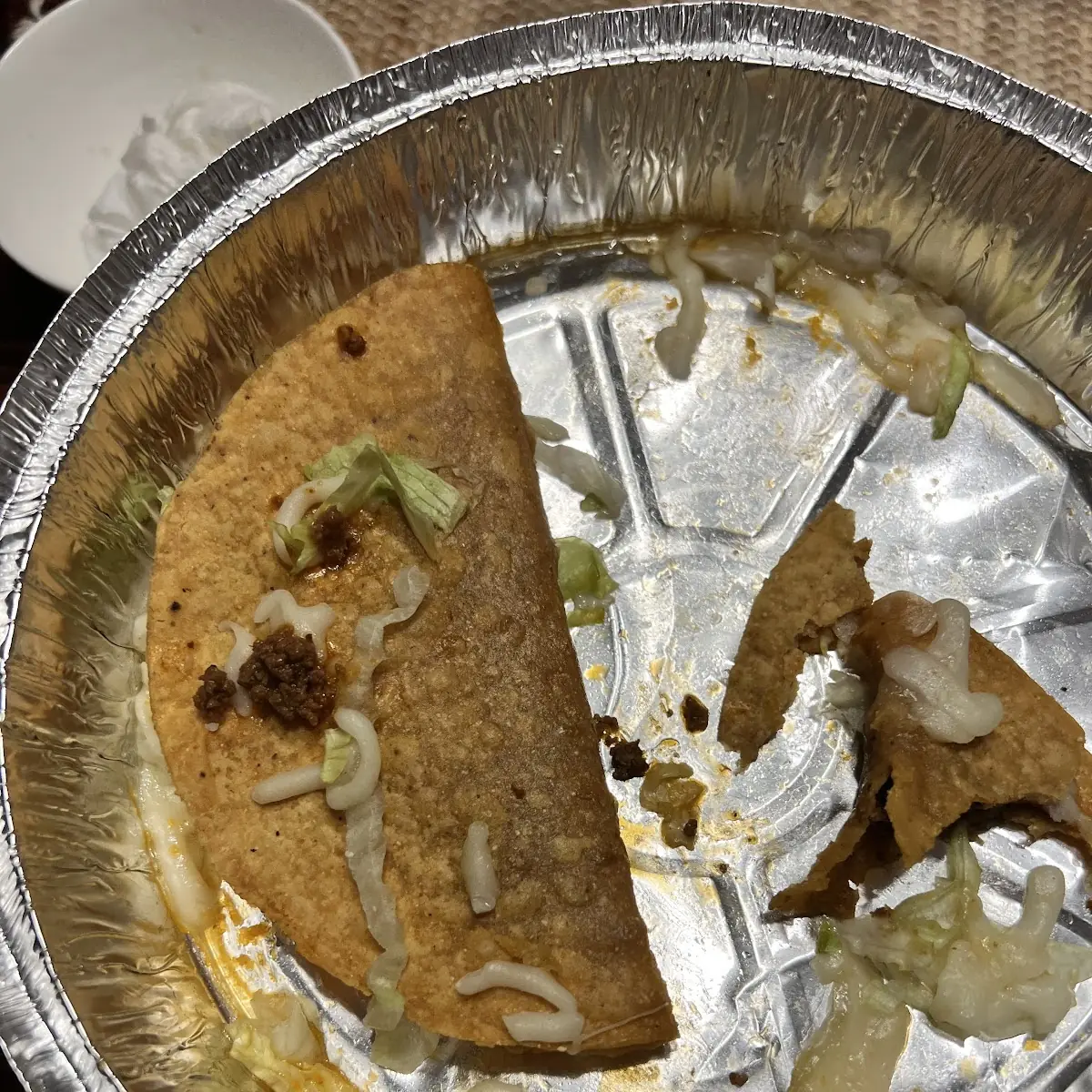 A Saturation of Fat in a Beef Taco