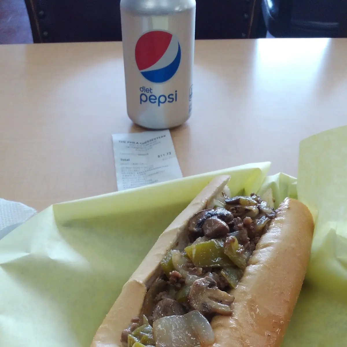 Large Philly Cheesesteak the Works